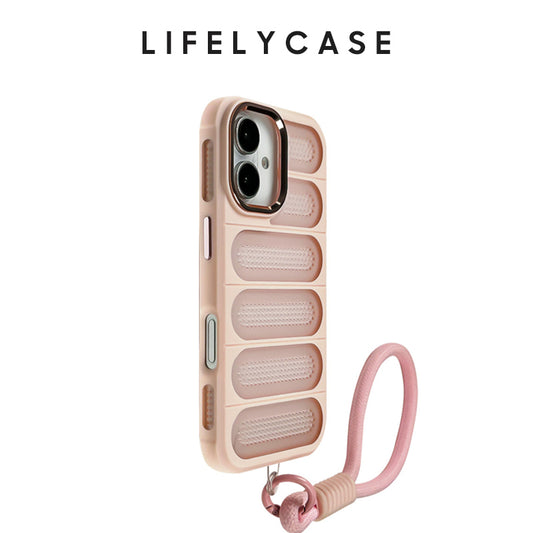 iPhone Lanyard Series | Frosted Phone Case with Ventilation Holes