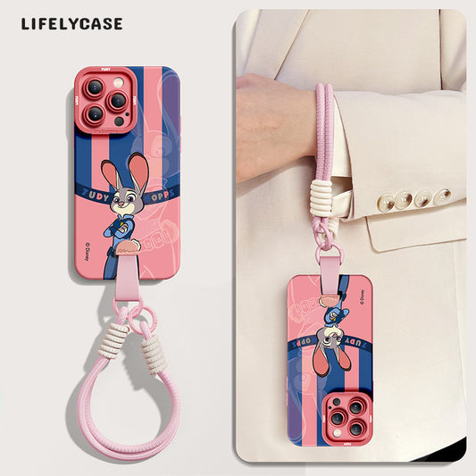 iPhone Series | Zootopia Silicone Phone Case [free Wrist Rope/Cross-Body Strap Rope]