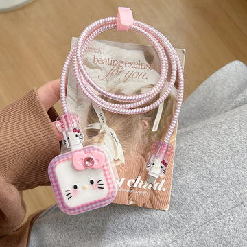 iPhone Data Line Saver Kit - Pink Hello Kitty