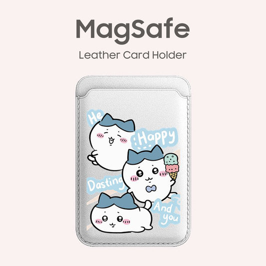 Leather Wallet With MagSafe - Chiikawa