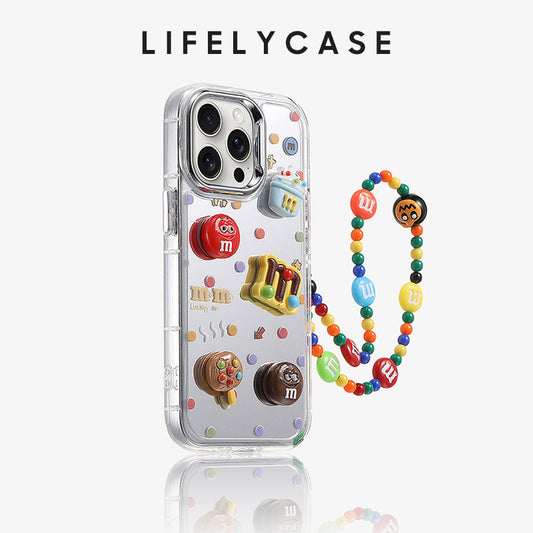 iPhone Lanyard Series | Mirror M&M's Phone Case