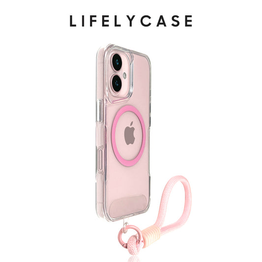iPhone Lanyard Series | Transparent Liquid Silicone MagSafe Magnetic Phone Case