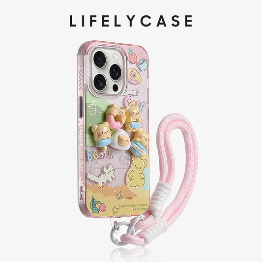 iPhone Lanyard Series | Cute Cartoon Series Phone Case