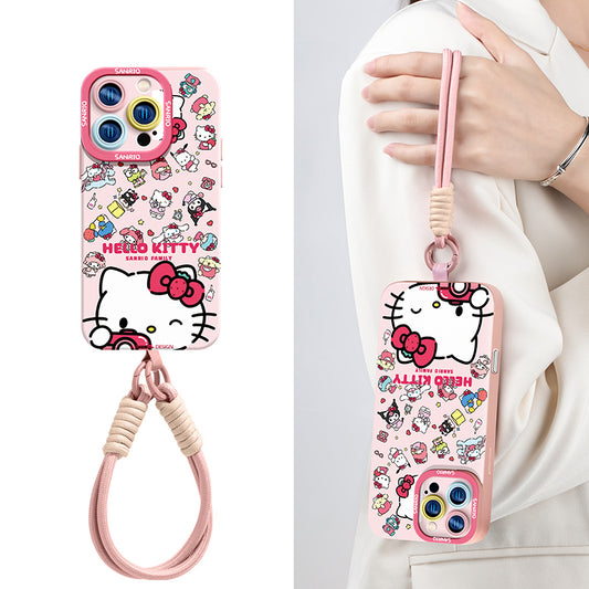 iPhone Lanyard Series | Hello Kitty Co-Branded Cartoon Phone Case