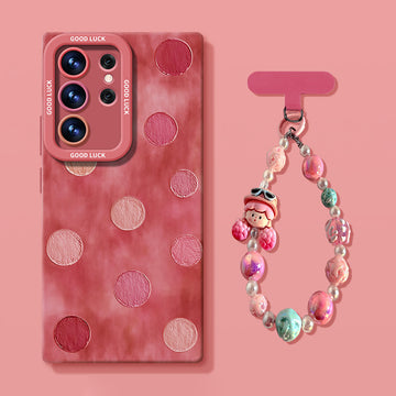 Samsung Series | Polka-Dot Design Liquid Silicone Phone Case