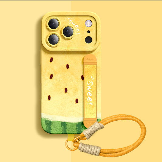 iPhone Wristband Series | "Summer Fruits" Liquid Silicone Phone Case