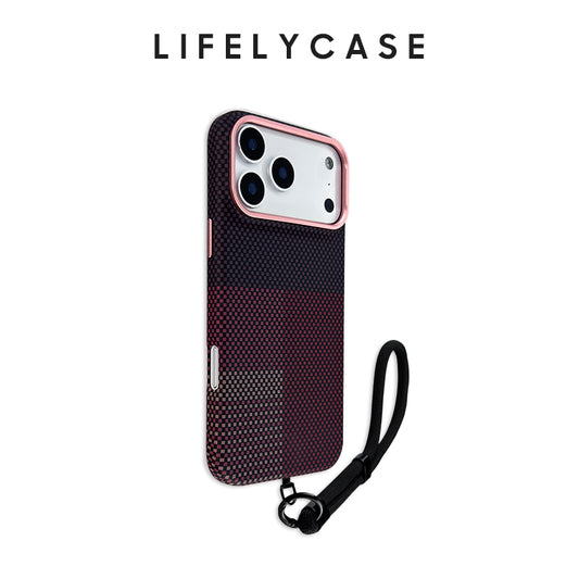 iPhone Lanyard Series | Premium Woven Texture MagSafe Case