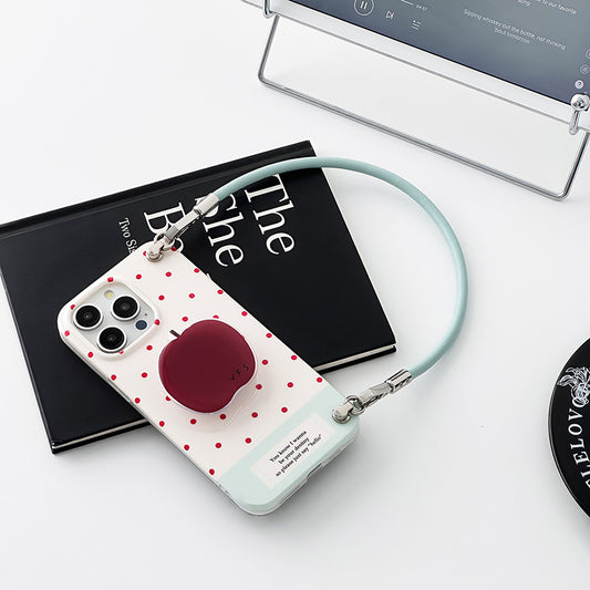 iPhone Lanyard Series | Apple Stand Polka Dot Phone Case