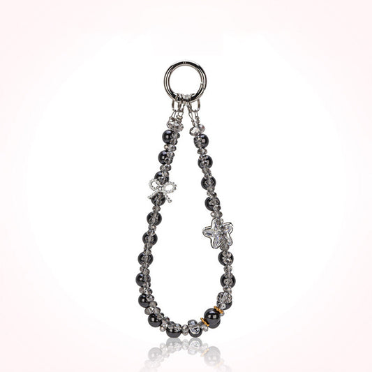 Beaded Phone Wrist Strap | Pearl-Style Phone Lanyard