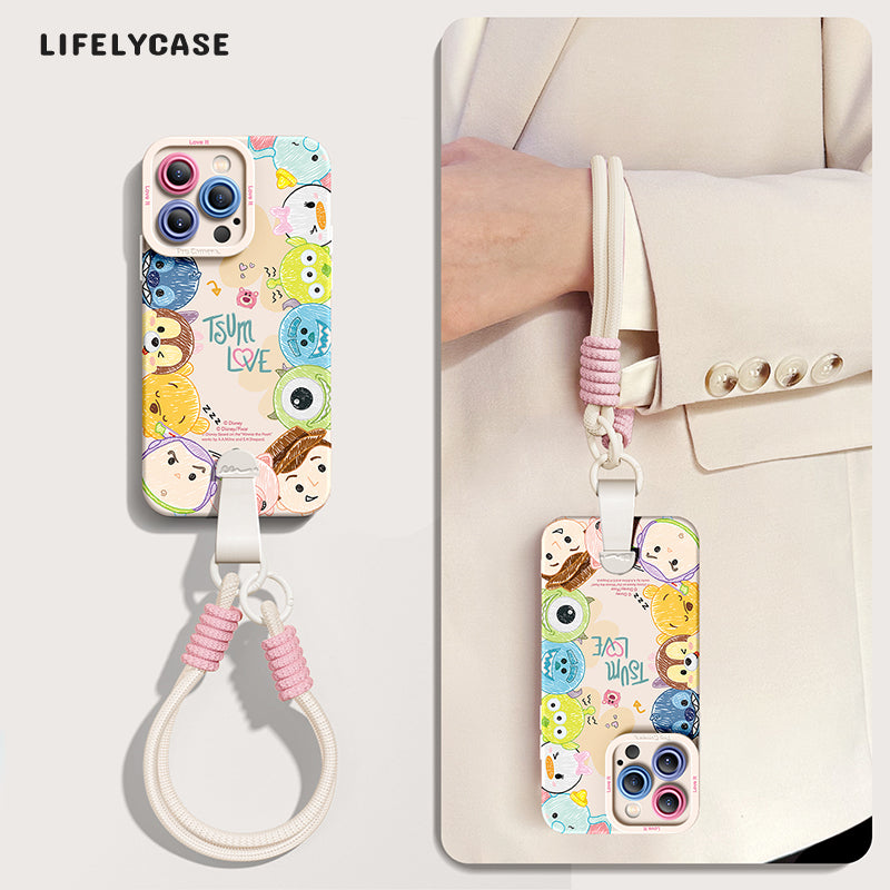 iPhone Series | "Disney" Silicone Phone Case [free Wrist Rope/Cross-Body Strap Rope]