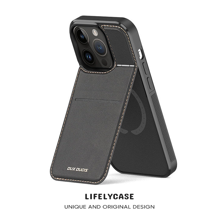 Série iPhone | Étui de téléphone avec porte-carte magnétique MagSafe