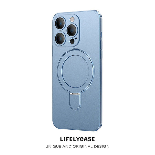 Serie MagSafe para iPhone | Funda para teléfono esmerilada ultrafina con soporte magnético