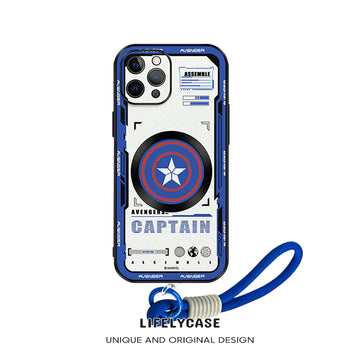 iPhone MagSafe Series | Marvel Cartoon Leather Phone Case