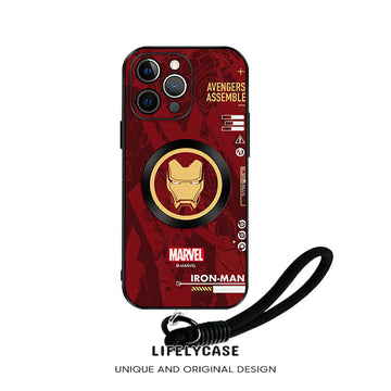 iPhone MagSafe Series | Marvel Cartoon Leather Phone Case