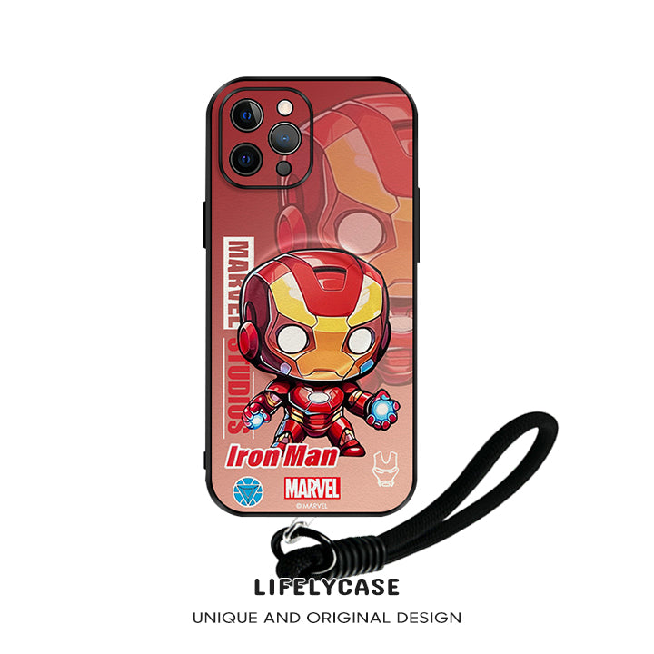 iPhone MagSafe Series | Marvel Cartoon Leather Phone Case