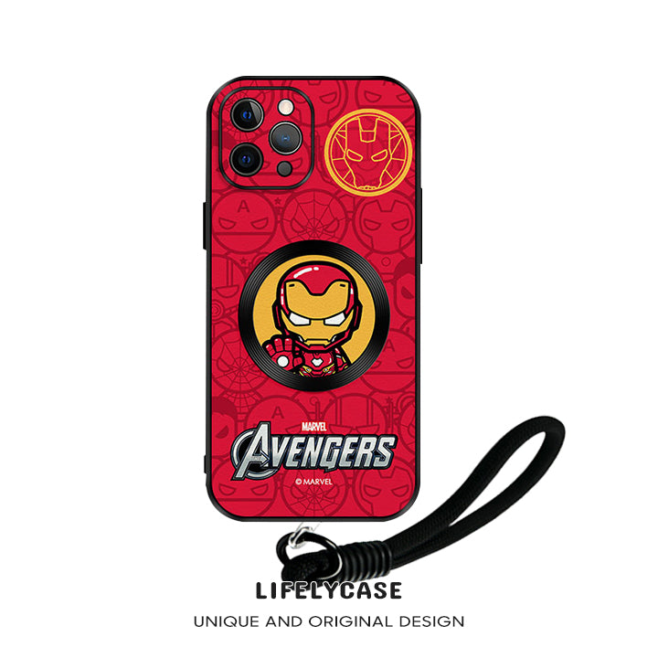 iPhone MagSafe Series | Marvel Cartoon Leather Phone Case