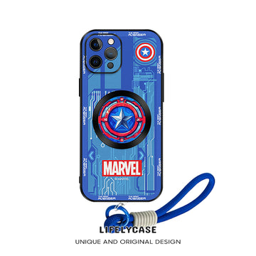 iPhone MagSafe Series | Marvel Cartoon Leather Phone Case