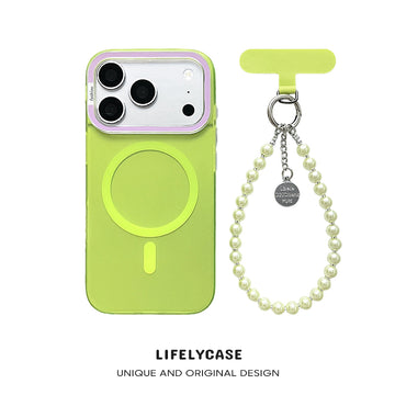 iPhone Lanyard Series | Pearl Hanging Chain MagSafe Phone Case