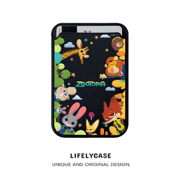 Leather Wallet With MagSafe - Zootopia