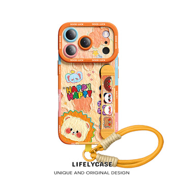 iPhone Wristband Series | Cute Little Animals Liquid Silicone Phone Case
