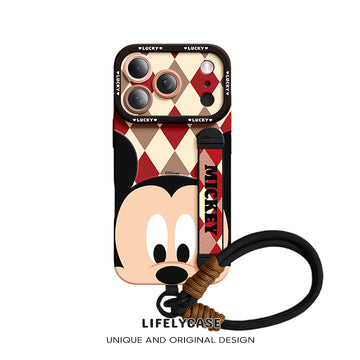 Série iPhone | Étui de téléphone avec bracelet en silicone liquide Art Series