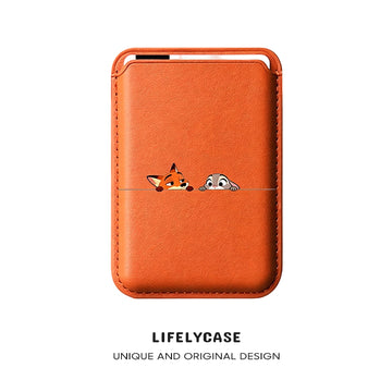 Leather Wallet With MagSafe - Zootopia