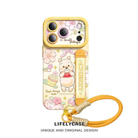 Série iPhone | Étui de téléphone avec bracelet en silicone liquide Art Series