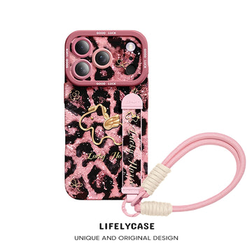 Serie de iPhone | Funda para teléfono con pulsera de silicona líquida Art Series
