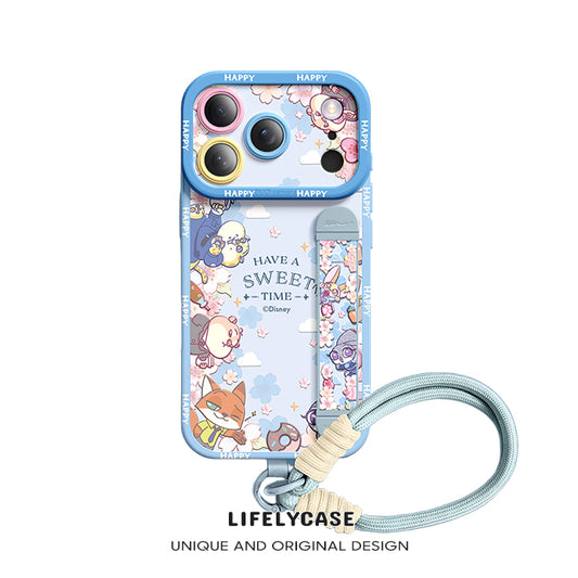 Série iPhone | Étui de téléphone avec bracelet en silicone liquide Art Series