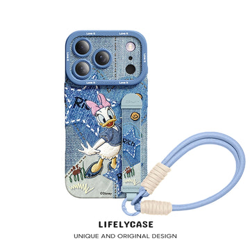 Série iPhone | Étui de téléphone avec bracelet en silicone liquide Art Series