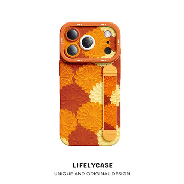 Série iPhone | Étui de téléphone avec bracelet en silicone liquide Art Series