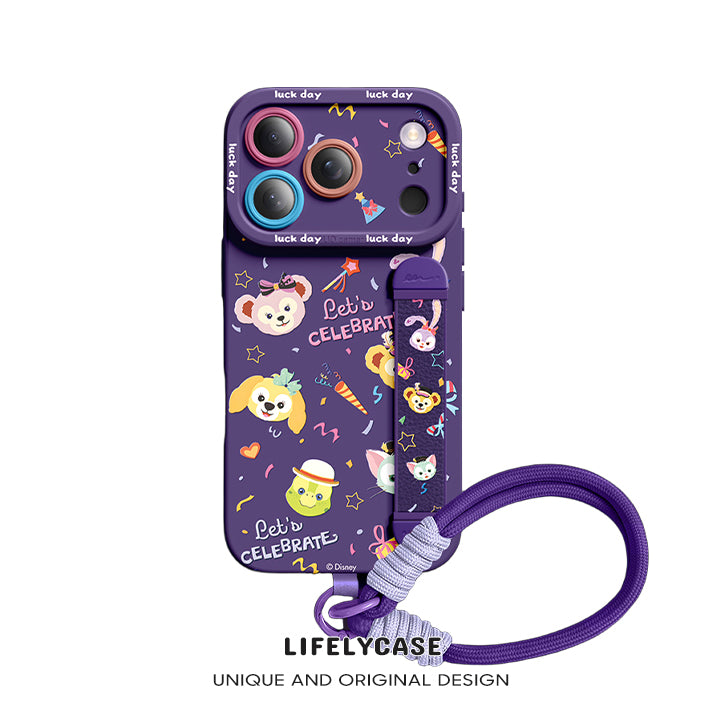 Série iPhone | Étui de téléphone avec bracelet en silicone liquide Art Series