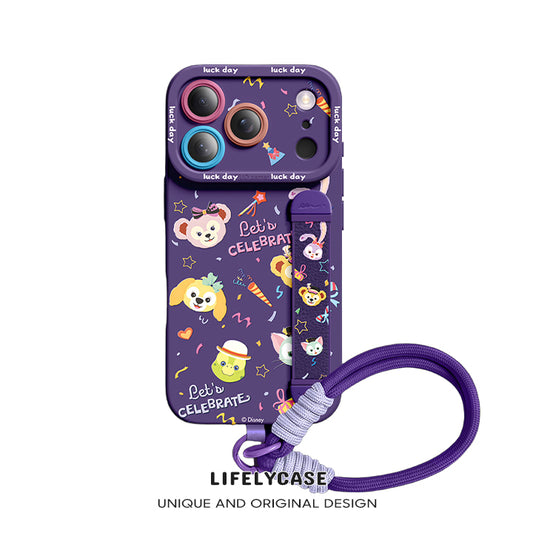 Série iPhone | Étui de téléphone avec bracelet en silicone liquide Art Series