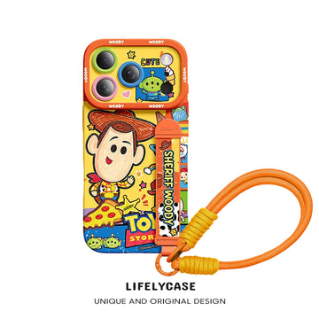 Serie de iPhone | Funda para teléfono con pulsera de silicona líquida Art Series