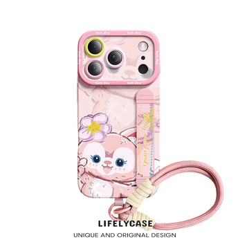 Série iPhone | Étui de téléphone avec bracelet en silicone liquide Art Series