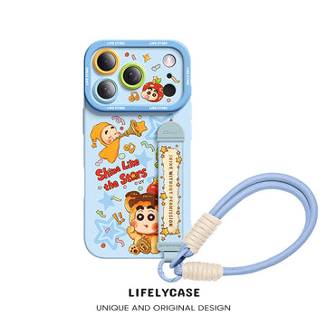 iPhone Wristband Series | "Crayon Shin-chan" Liquid Silicone Phone Case