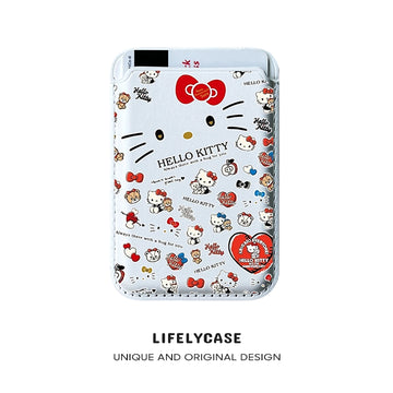 Leather Wallet With MagSafe - Hello Kitty