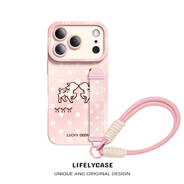 iPhone Wristband Series | "Little Deer" Liquid Silicone Phone Case