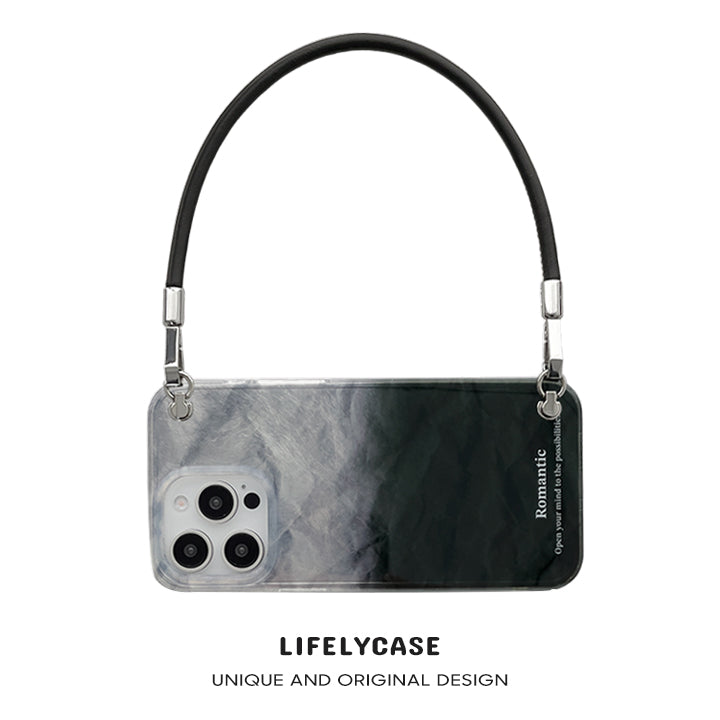 iPhone Lanyard Series | Ink Painting Design Textured Phone Case