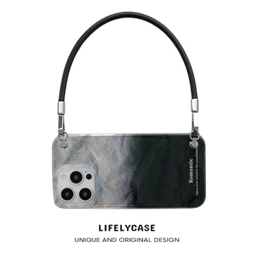 iPhone Lanyard Series | Ink Painting Design Textured Phone Case