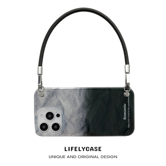 iPhone Lanyard Series | Ink Painting Design Textured Phone Case