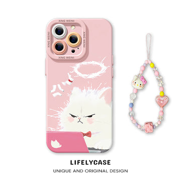iPhone beads series | Cute Cartoon Liquid Silicone Phone Case