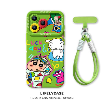 iPhone beads series | Cartoon Liquid Silicone Phone Case