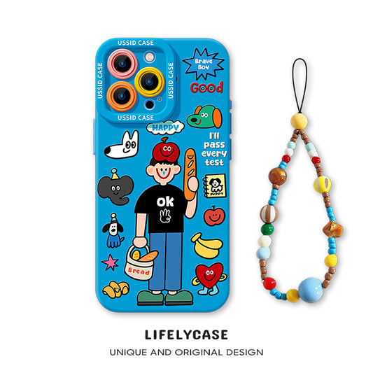 iPhone beads series | Original Design Cartoon Liquid Silicone Phone Case
