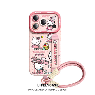 iPhone Wristband Series | Hello Kitty Liquid Silicone Phone Case