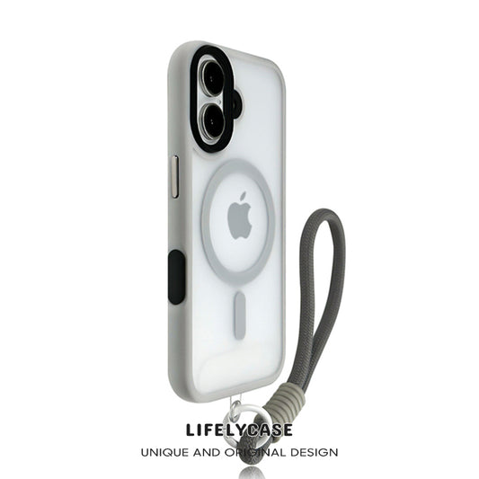 iPhone Lanyard Series |MagSafe Magnetic Frosted Phone Case