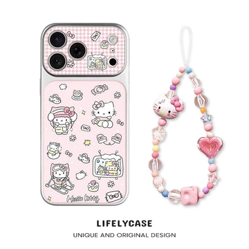 iPhone beads series | Hello Kitty Liquid Silicone Phone Case