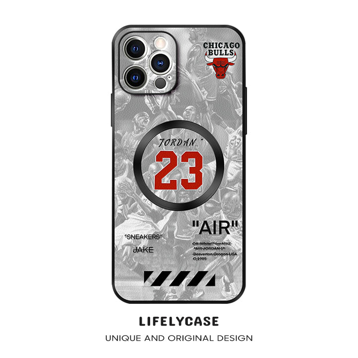 iPhone MagSafe Series | Original Design "NBA LeBron James" Leather Phone Case