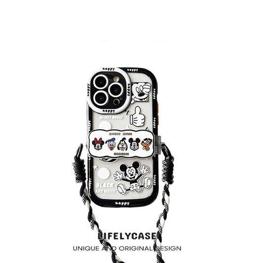 iPhone Lanyard Series | Disney Design Cartoon Back Clip Phone Case