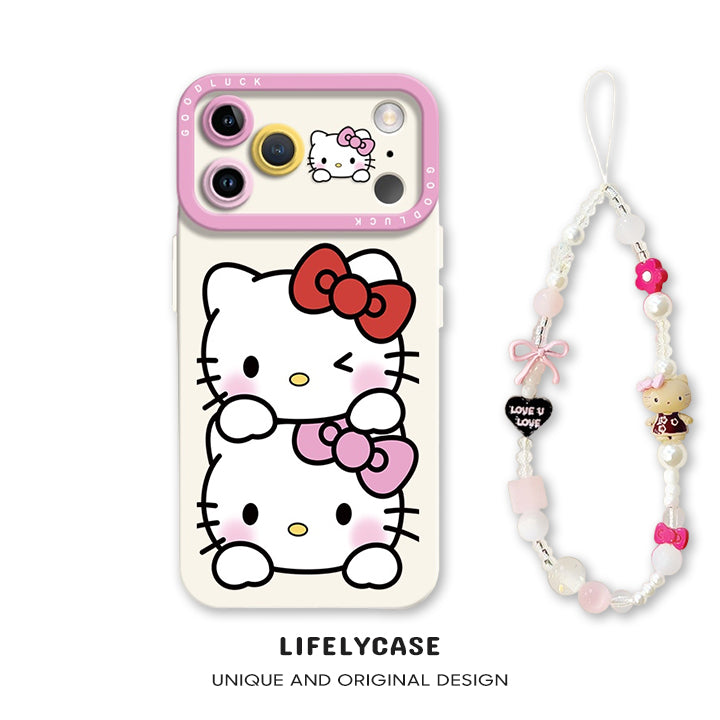 iPhone beads series | Hello Kitty Liquid Silicone Phone Case